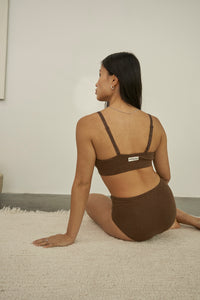 Wireless Bra in Espresso Brown